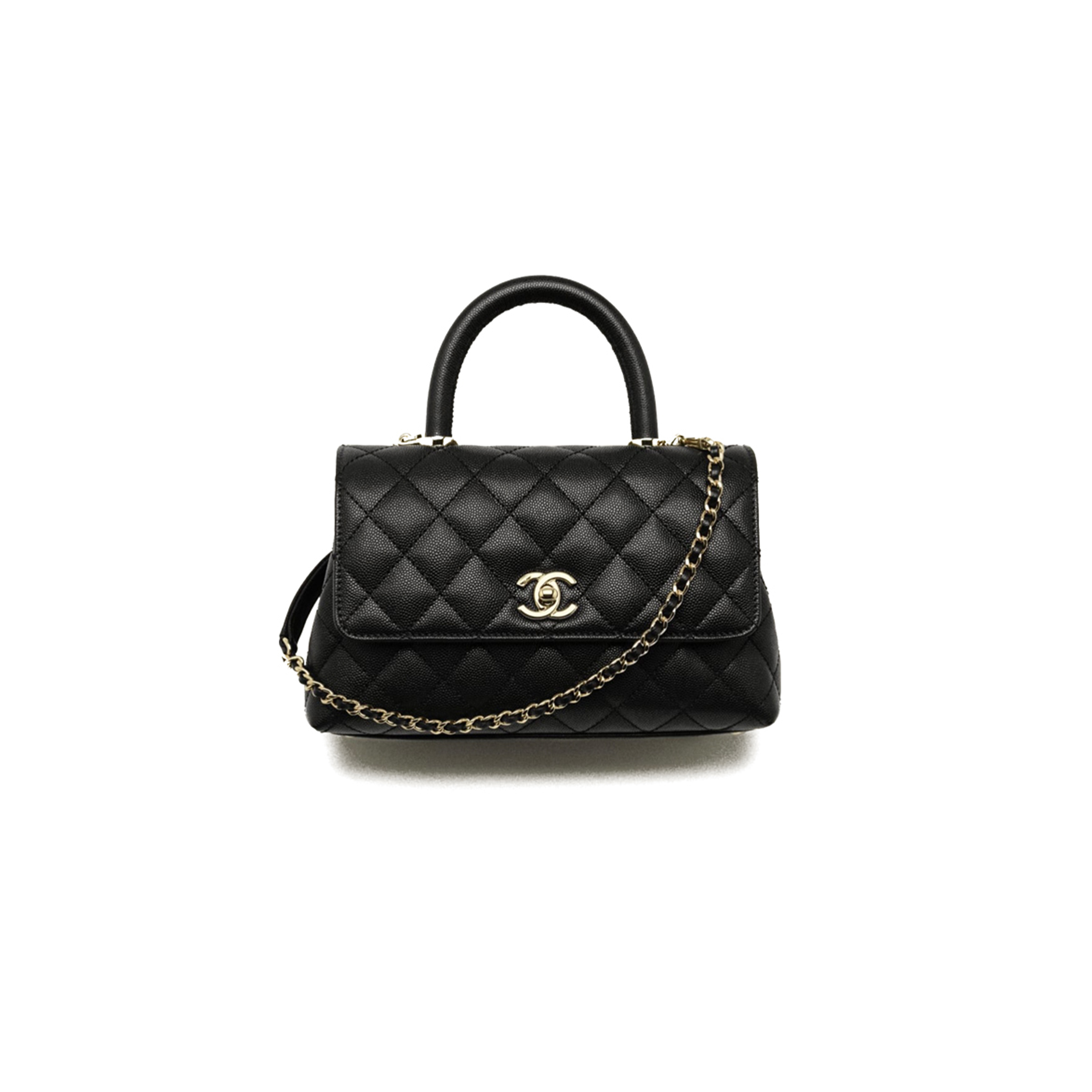 CHANEL MASTER SMALL TOP HANDLE FLAP BAG A92990 (24*14*10cm)